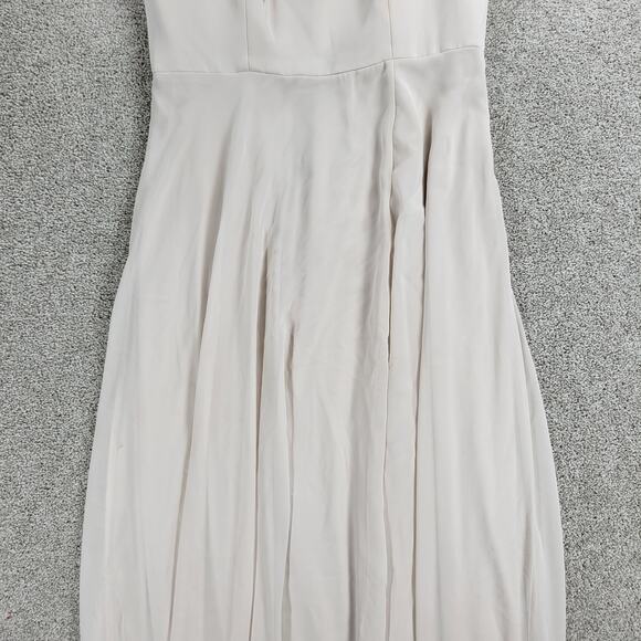 After Six Formal Dress Womens 10R Oat Chiffon Full Length Bridesmaid Evening - Picture 8 of 16